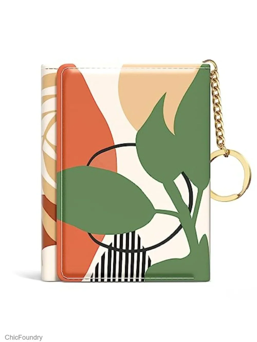 Slim Tri-Fold RFID Blocking Faux Leather Wallet for Women with 7 Card Slots